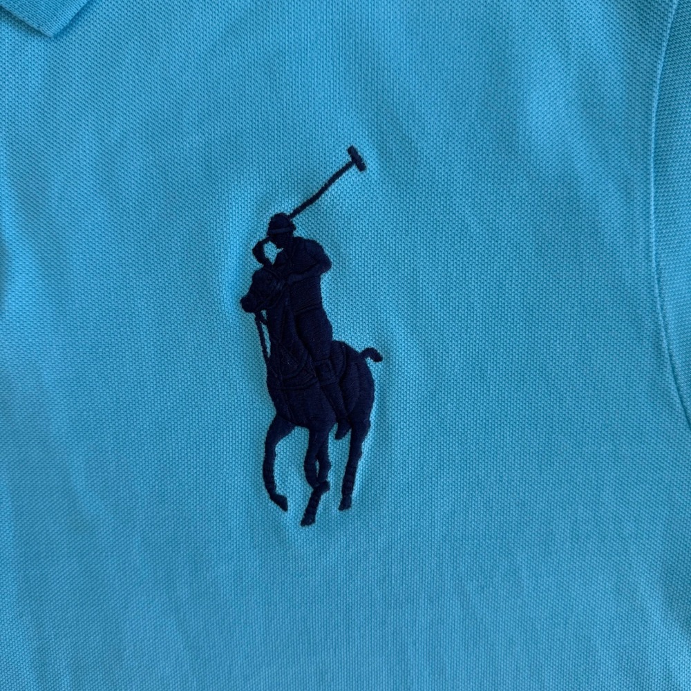 Polo Ralph Lauren Big Pony Polo Mens XXL Blue Excellent Classic Fit 3 Patch - Picture 3 of 7